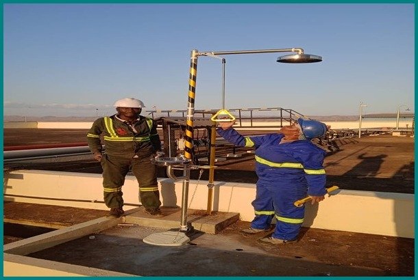 Emergency Shower and Eye Wash Units at NOCMA Depot