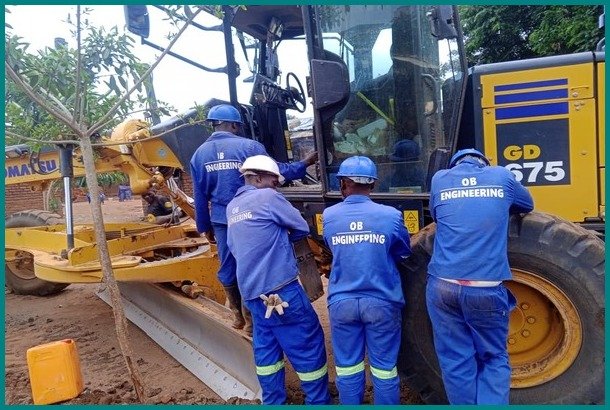 Road grading in Area 27 In Lilongwe
